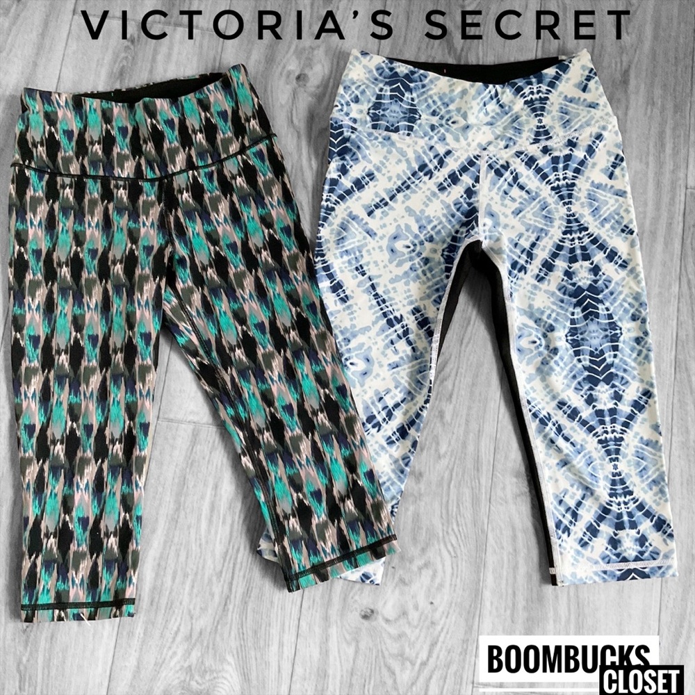 NWOT Lot of 2 Victoria’s Secret Knockout crop Tie Dye and Geometrical pattern